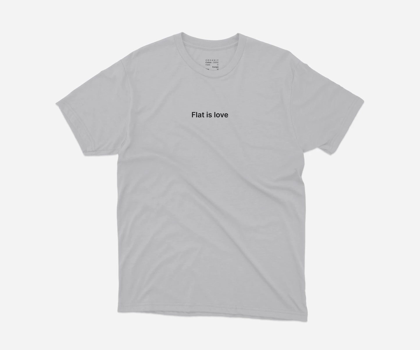 Unisex T-shirt Flat is love | 3 Colors
