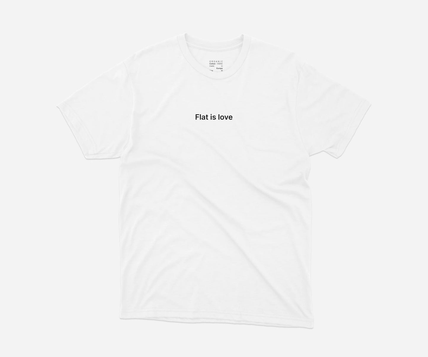 Unisex T-shirt Flat is love | 3 Colors