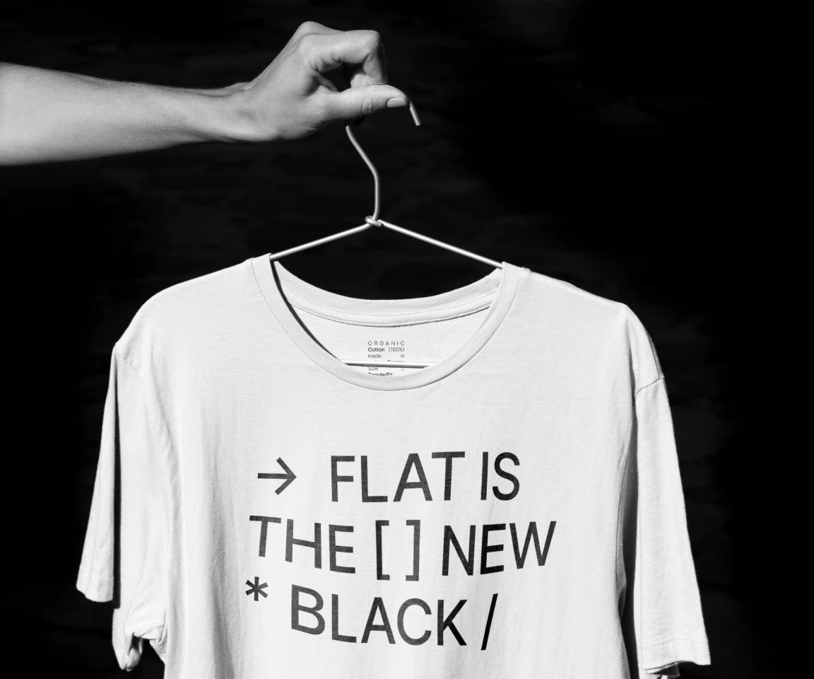 Unisex T-shirt Flat is the new black | 3 Colors