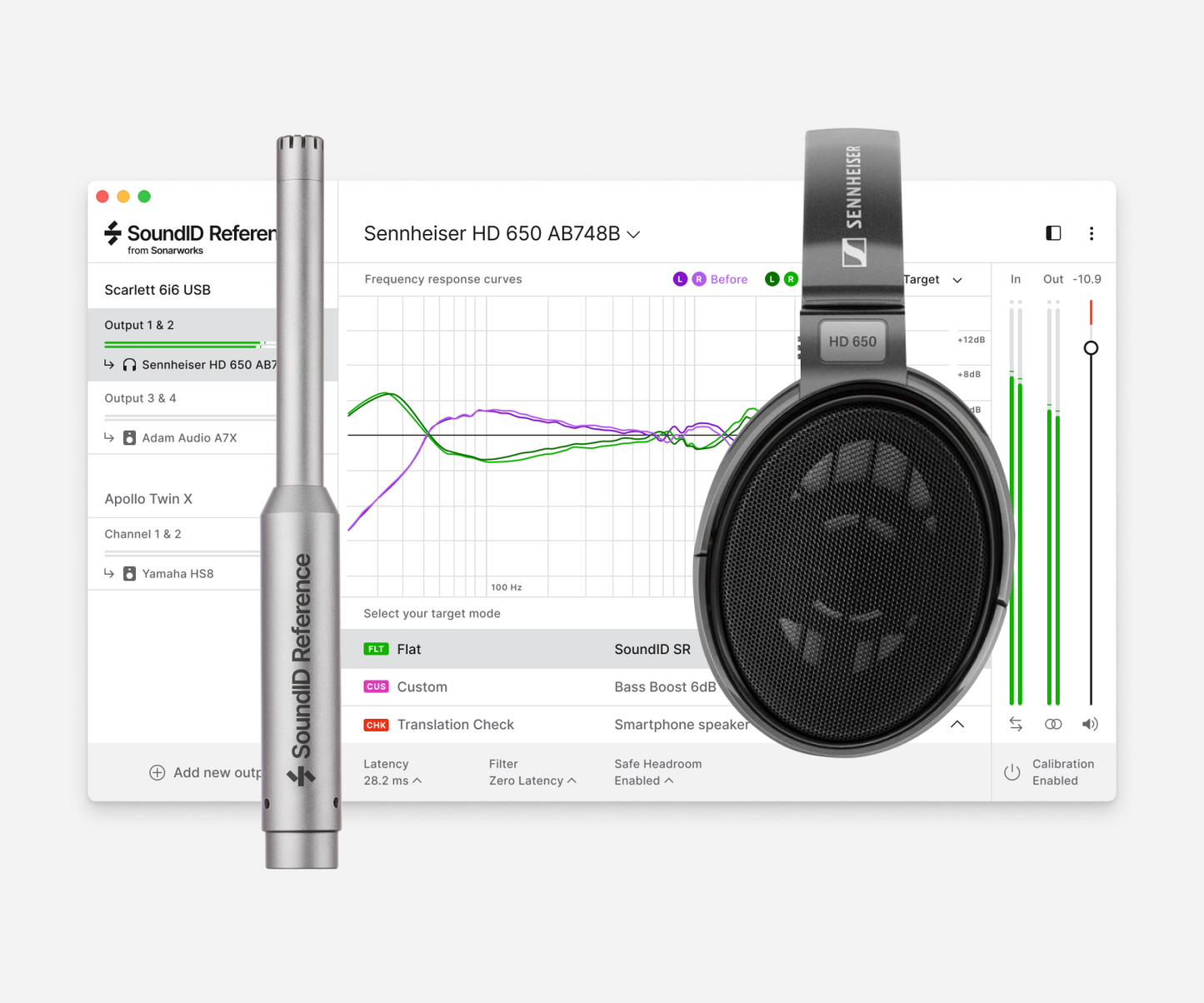 SoundID Reference Premium Bundle | with Measurement Microphone and Sennheiser HD 650 Headphones